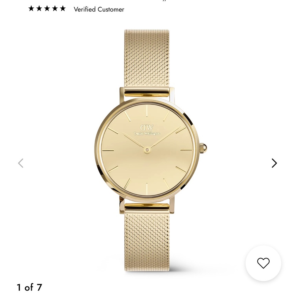 Daniel Wellington Gold Mesh Watch Sleek Design